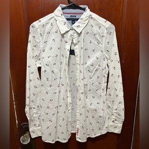 NWT Tommy Hilfiger Classic Fit Anchor Button Up